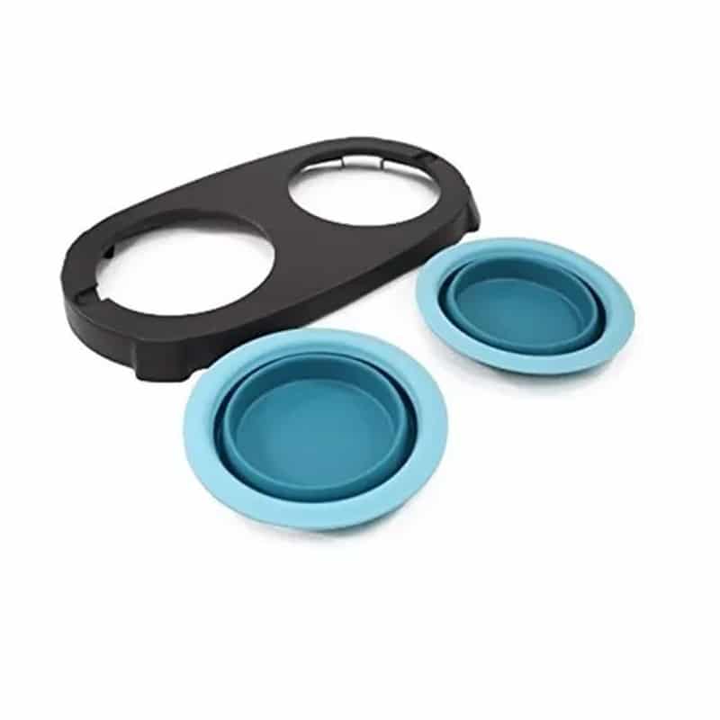 Comedero doble plegable