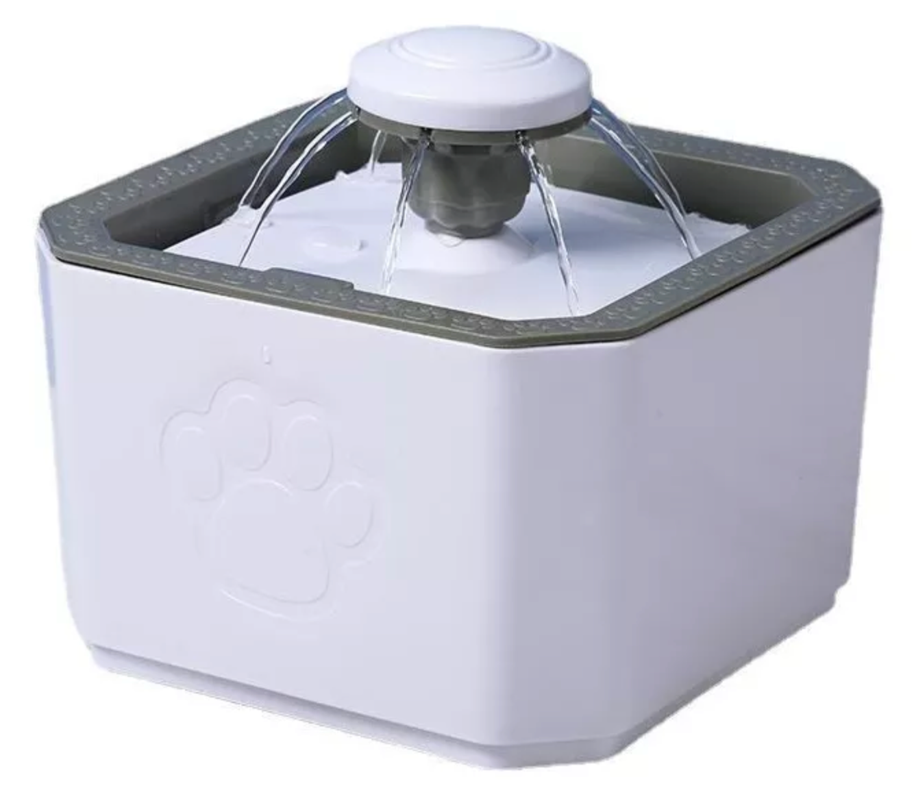 Fuente de agua blanca