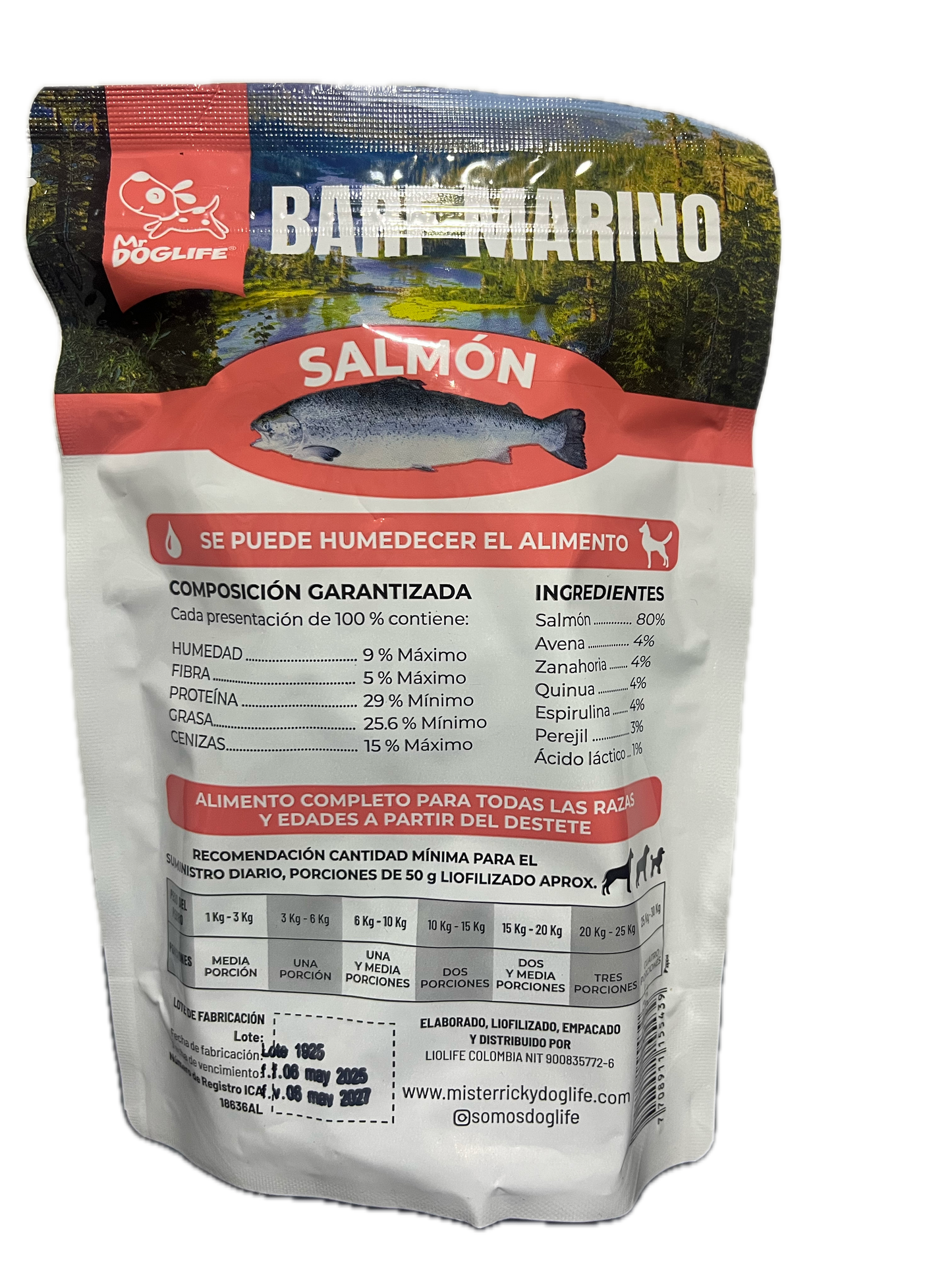 barf salmon tabletas para perros