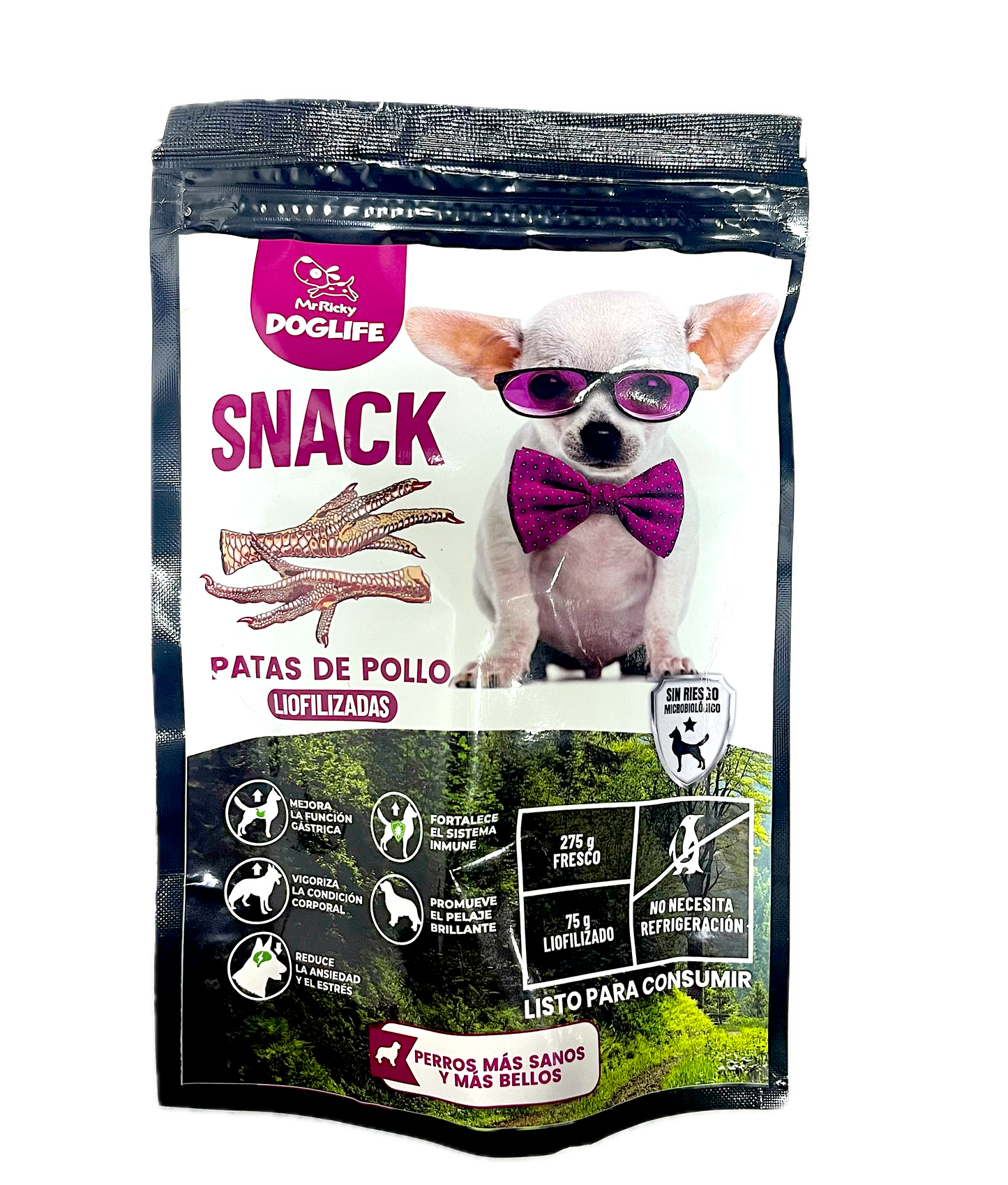 Snack patas de pollo para perro
