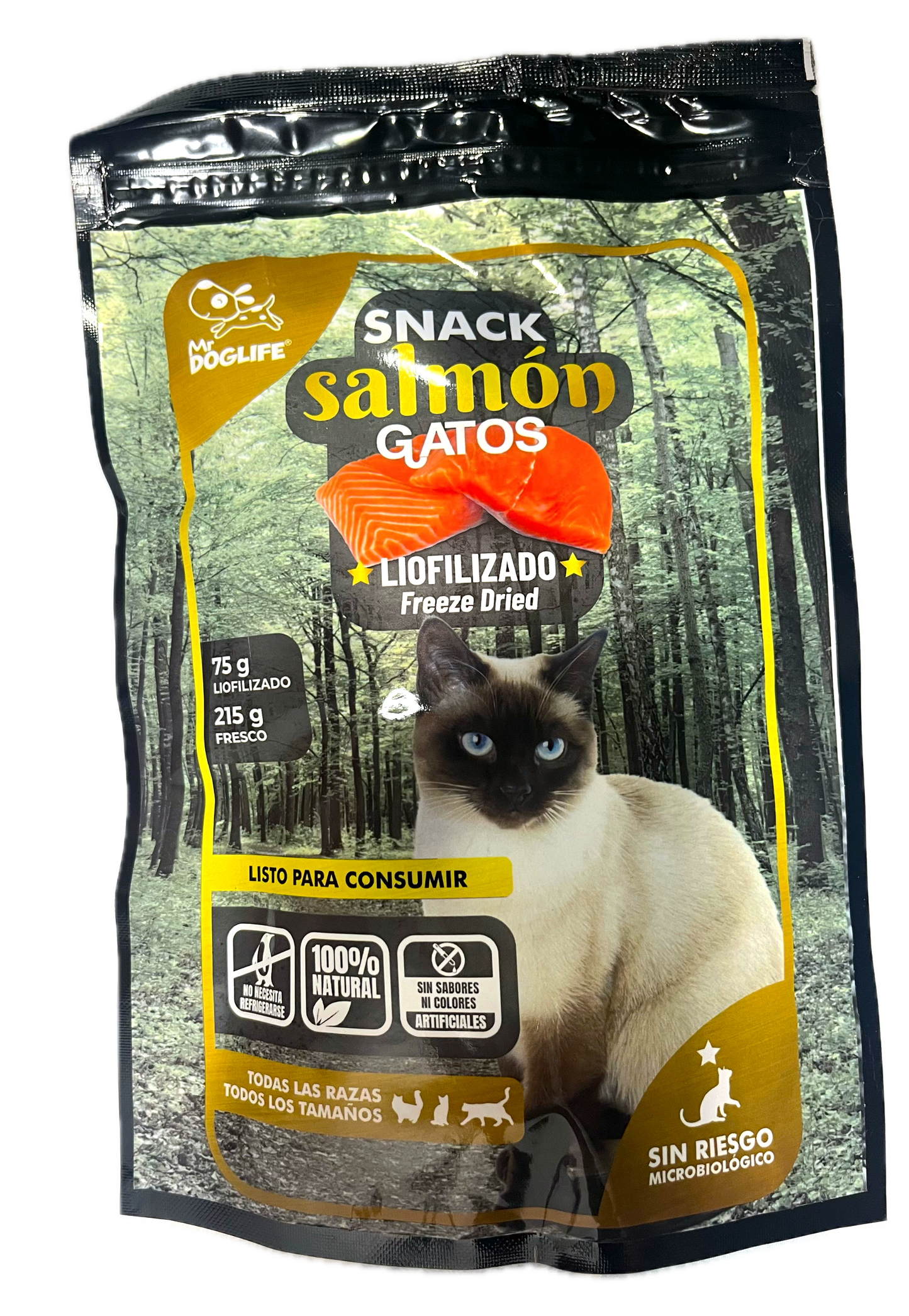 Snack salmon para gatos