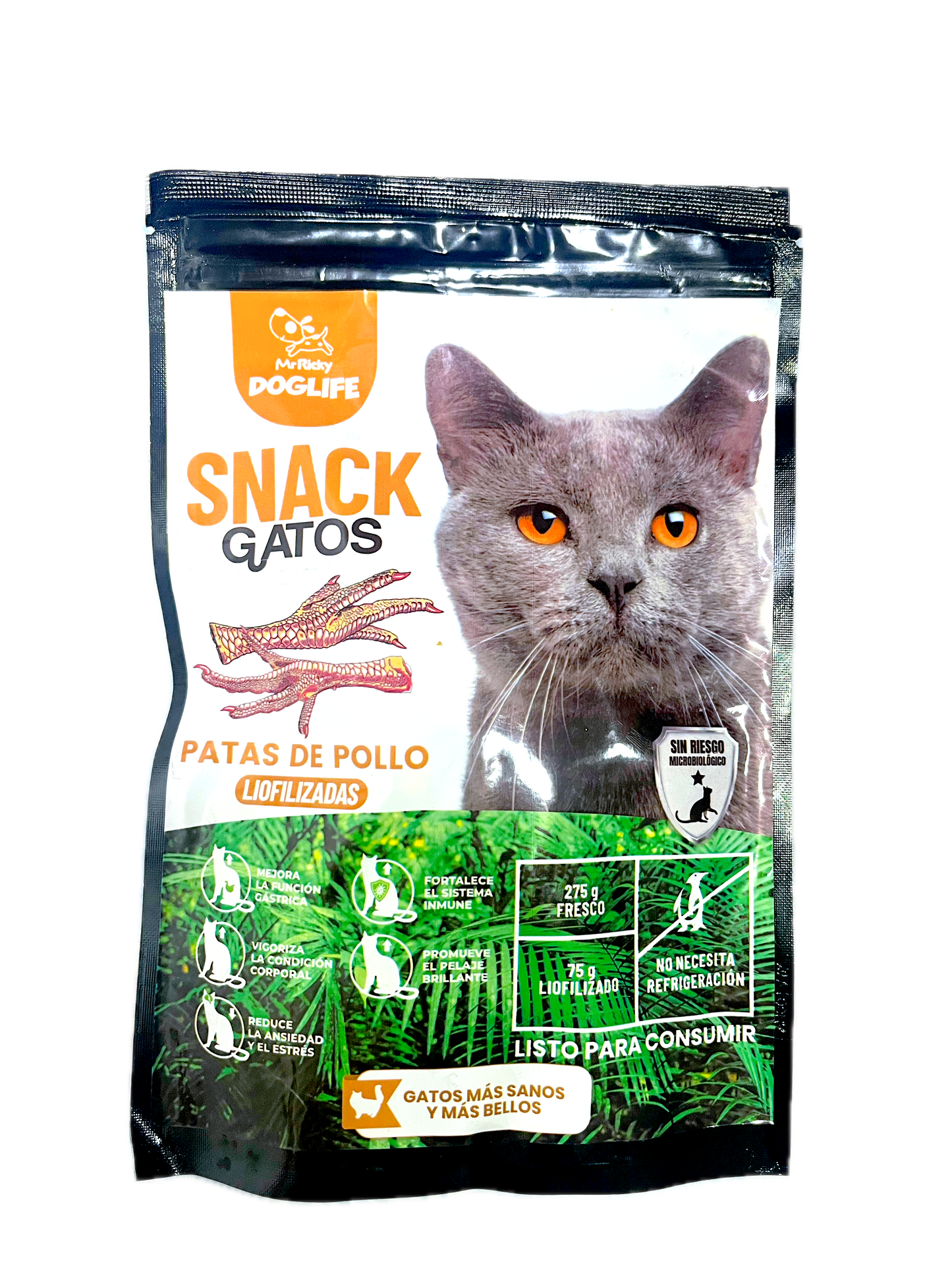 Snack de patas de pollo para gatos