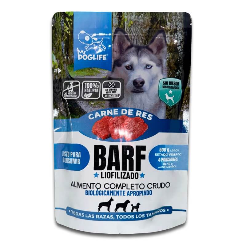 Barf carne tabletas para perros