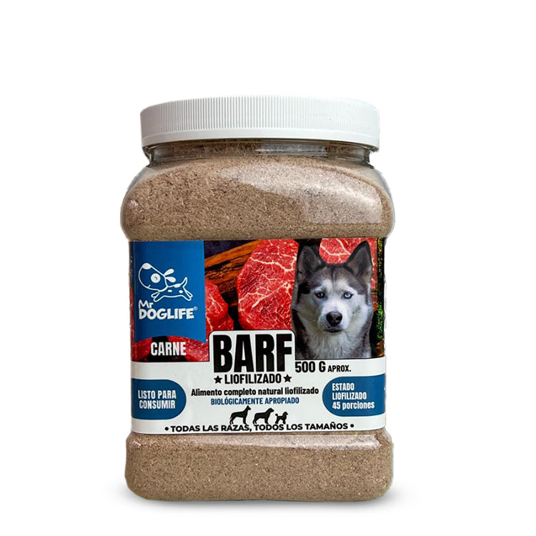 Barf polvo liofilizado de carne para perros