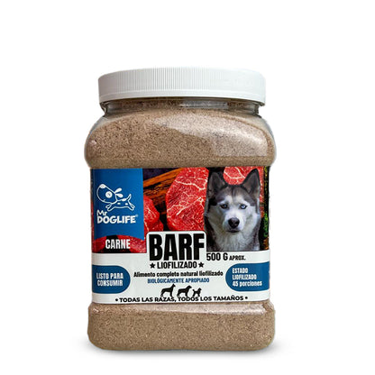 Barf polvo liofilizado de carne para perros