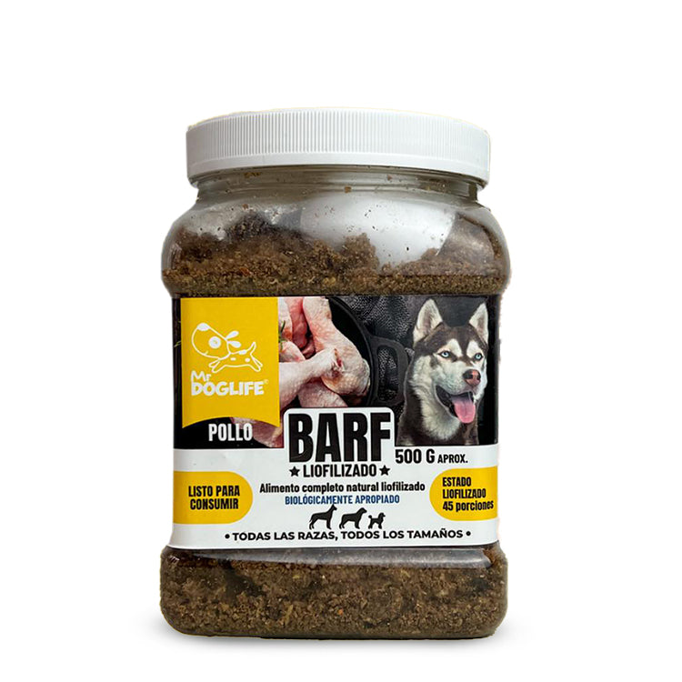 Barf polvo liofilizado de pollo para perros