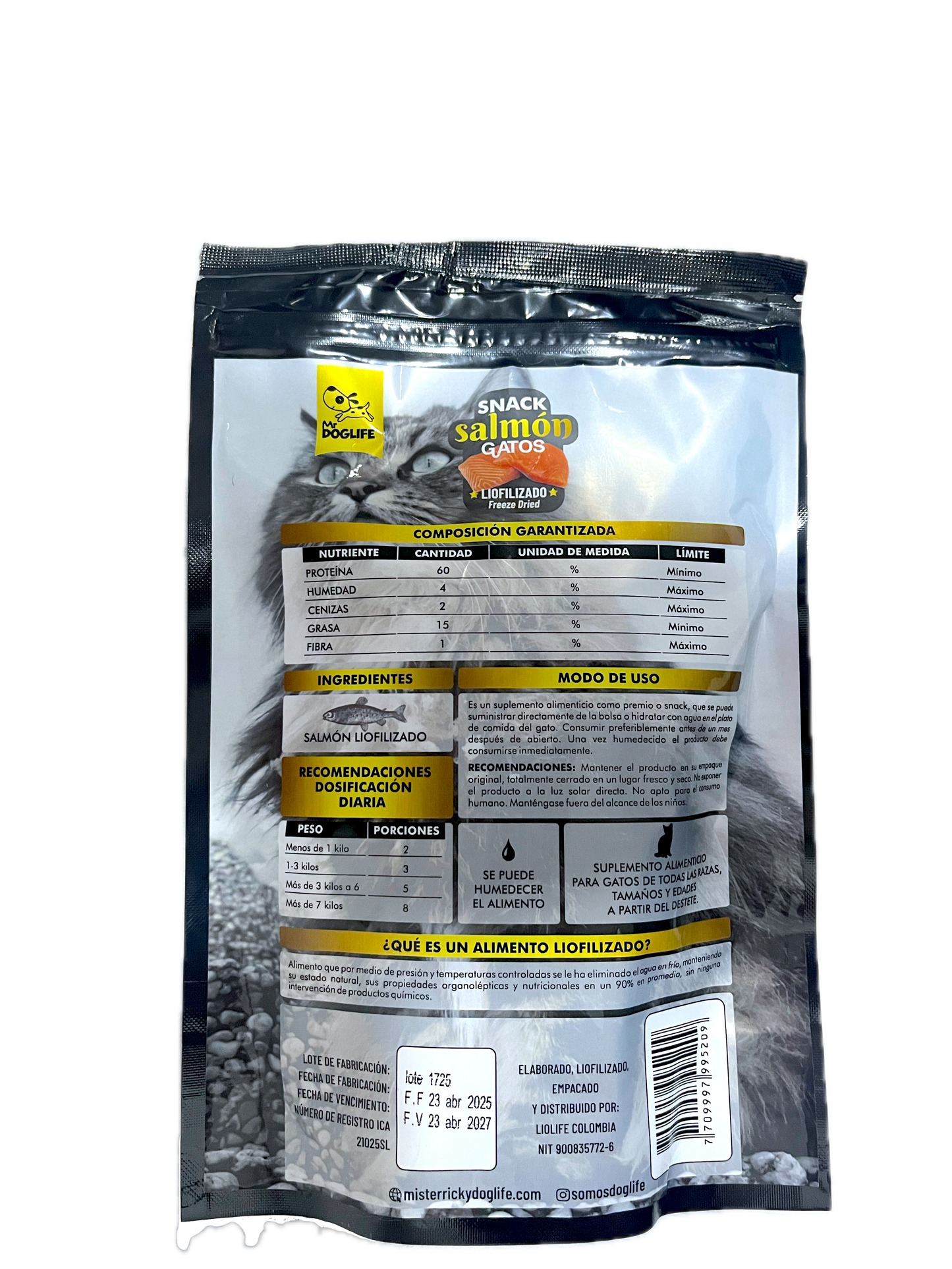 Snack salmon para gatos