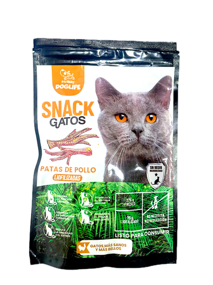 Snack de patas de pollo para gatos
